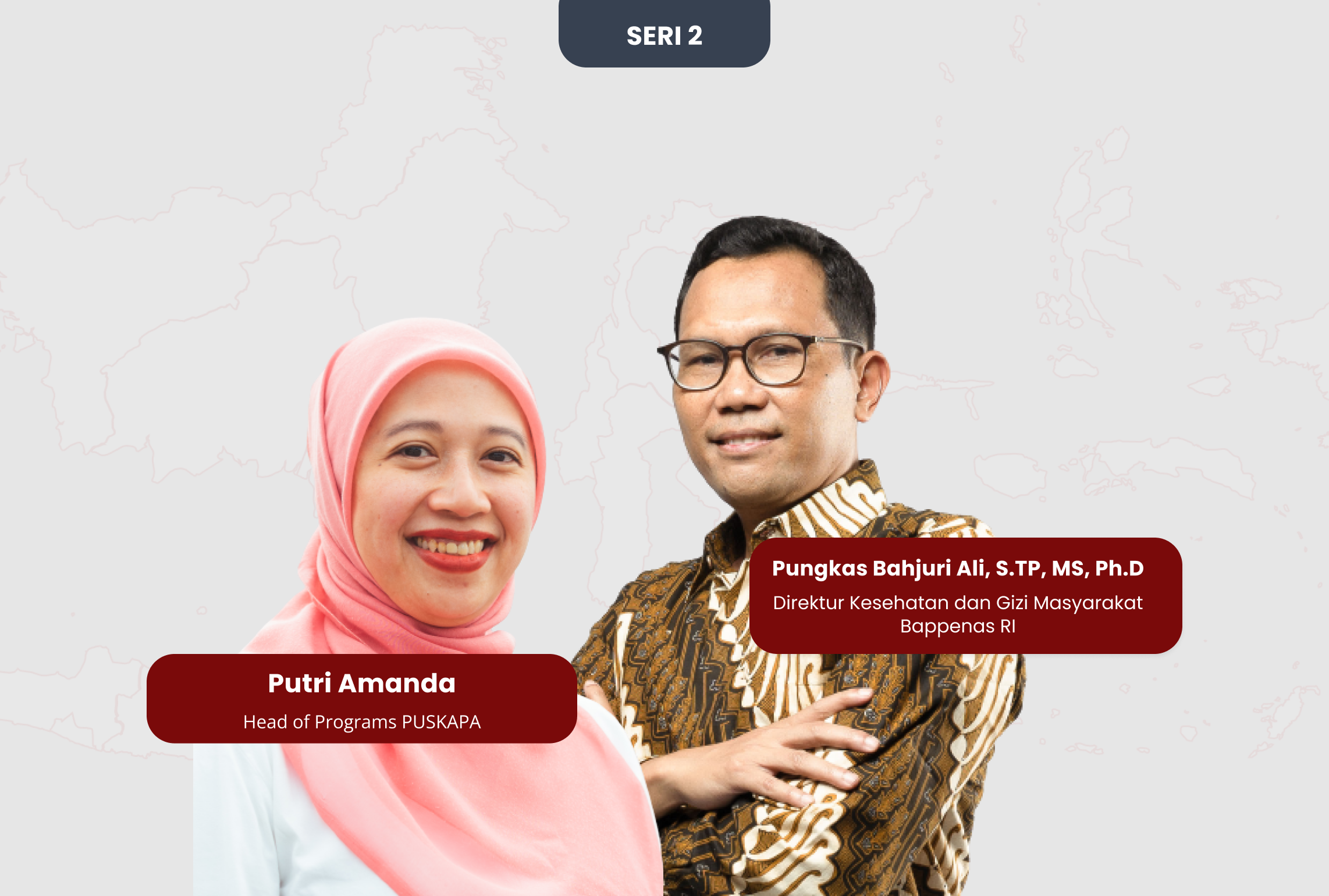 Pembicara phc masterclass sesi 2: Putri Amanda PUSKAPA dan Pungkas Bahjuri Ali